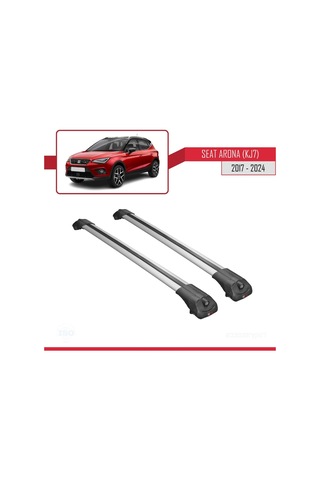 Seat Arona Kj7 2017 Ve Sonrası İle Uyumlu Ace-1 Ara Atkı Tavan Barı Gri