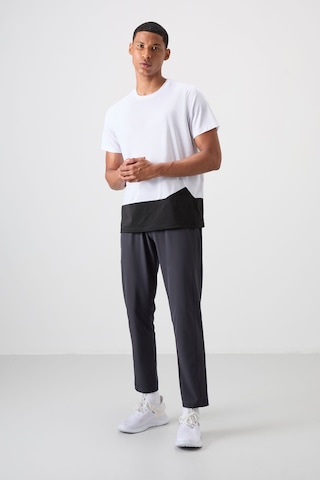 Tommy Life Beyaz Polyester Nefes Alan Dokulu İnce Esnek Standart Fit Erkek Performans T-shirt - 88383 Beyaz