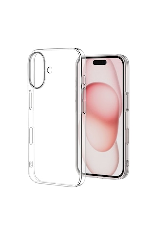 Techaks Apple Uyumlu iPhone 17 Kılıf Zore Droga Kapak - Şeffaf Şeffaf