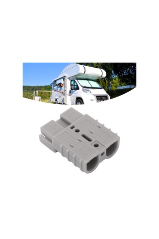 Mufunye Güç Bağlantısı Sb50a 50a 600v Mavi - 2 Terminal, 16mm² Kablolar İçin, Dayanıklı Polikarbonat Ve Bakır Gümüş Kaplama, Güneş Paneli, Araçlar İçin