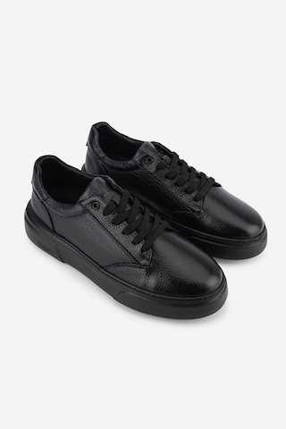 Valmenti Erkek Hakiki Deri Siyah/siyah Sneakers & Spor Ayakkabı 1212 2509 Erk Ayk Sk26-27 Syh Tbn/syh Fltr