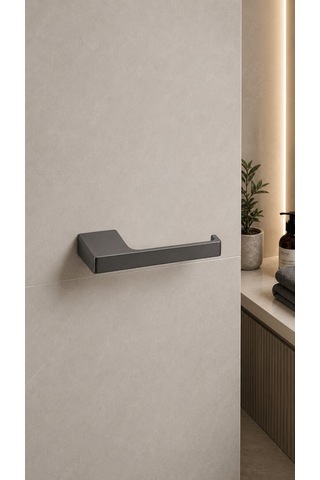 Flat Tuvalet Kağıtlığı Saten Füme Ba1019 002 Bbn Siyah
