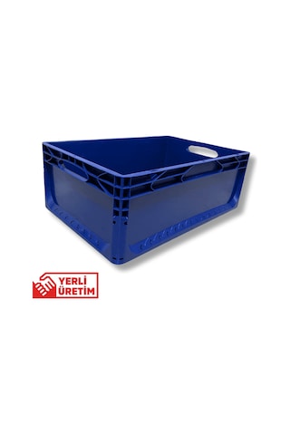 Alpbx 1.kalite Mavi Plastik Kasa 60x40x22 Cm - Kutu 44 Litre Mavi