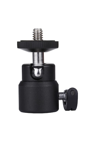 Puluz 1/4 İnç Kilitli Vidalı Metal Tripod Bilyalı Kafa Adaptörü