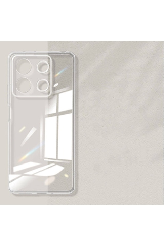 Xiaomi Redmi Note 13 4g Kılıf Zore Süper Silikon Kapak-şeffaf Şeffaf