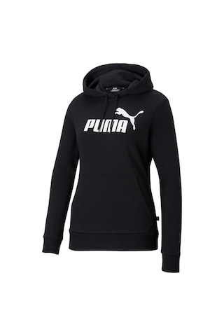 Puma Ess Logo Hoodie Kadın Sweatshirt Siyah Xs-xl 001