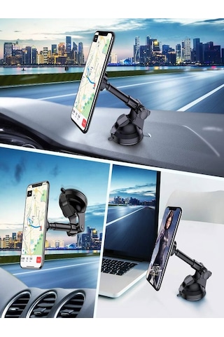 360 Dönme Özellikli Strong Mıknatıslı Araç İçi Telefon Tutacağı