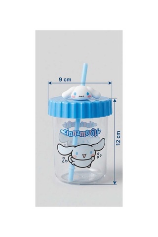 Cinnamoroll Figürlü Pipetli Bardak Mavi