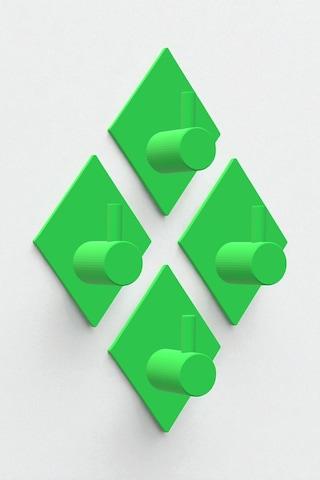 4'lü Askılık Havlu Askısı, Bornoz Askısı, Kapı Arkası, Duvara Monte, Dayanıklı Malzeme, Siyah 87 Siyah