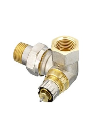 Reglajlı Ön Ayarlı Sol Dik Köşe Termostatik Vana Gövde 013G0234