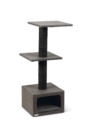 Karlıe Kedi Tırmalama+ev Dora Gri 38x38x91cm