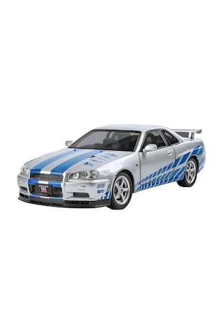 Hobiez World Orjinal 1:24 Lisanslı Nissan Skyline Gtr Kapıları Kaputu Açılabilir Model Oyuncak Araba Gri