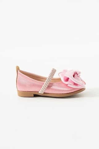 Stella Butik Bantlı Fiyonklu Babet Kız Çocuk Pembe
