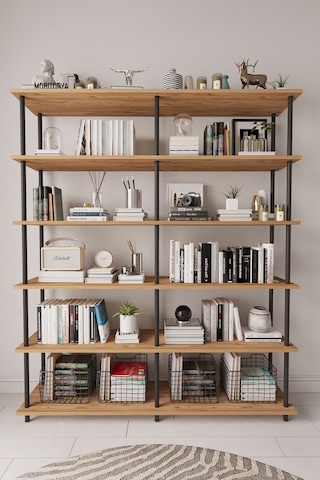 Çevir Kur 150 Cm Atlantik Çam Kitaplık Atlantik Çam