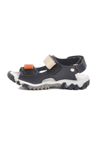 Lacivert Turuncu Cırtlı Erkek Çocuk Spor Sandalet 173110 P Lacivert - Turuncu