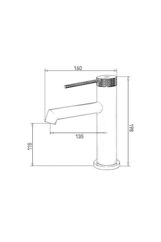 Fontana FJ-1015 Lavabo Bataryası Mat Siyah