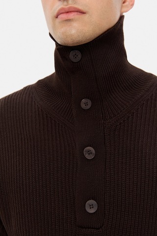 D's Damat Ds Damat Regular Fit Kahverengi Selanik Örgü Kazak 5hc062432152m Çok Renkli