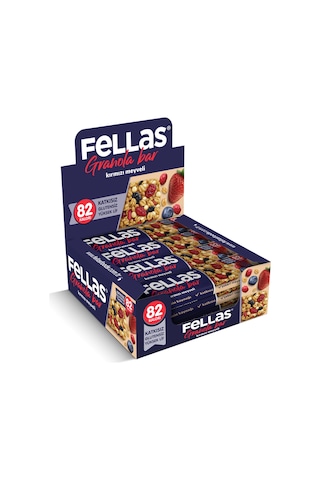 Kırmızı Meyveli Granola Bar 23 G X 12 Adet