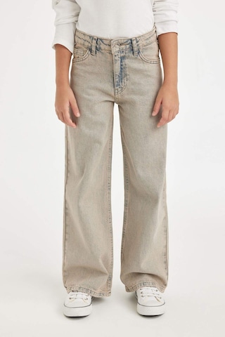 Defacto Kız Çocuk Wide Leg Geniş Bol Paça Cepli Jean Pantolon D7178A824WNNM39 Mavi