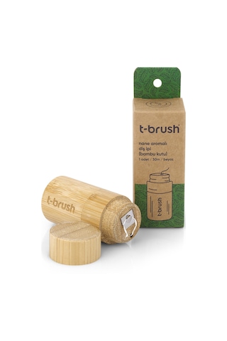T-Brush Naneli Bambu Kutu Diş İpi 30 M