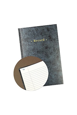 886673 Blue Marbled Hardcover Record Book, 11-3/4 X 7-1/4