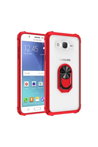 Galaxy J7 Kılıf Zore Mola Kapak Kırmızı