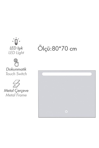 Levante 80 Cm Led Ayna