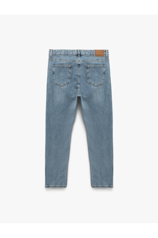 Koton Normal Bel Pamuklu Tapered Fit Jean Pantolon - Joe Jean Açık İndigo 5sam40111nd Açık İndigo
