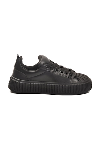 Siyah Bağcıklı Unisex Spor Ayakkabı Grov 410 G Siyah