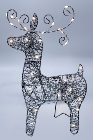 Led Işıklı Geyik Ferforje Gün Işığı