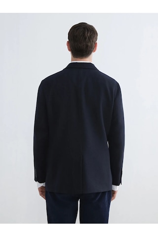 Lc Waikiki Lacivert Standart Kalıp Yün Karışımlı Erkek Blazer Ceket