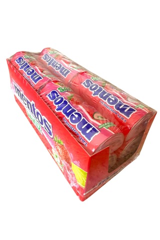 Mentos Kırmızı Meyve Ve Misket Limonlu Draje Sakız 30 G 12 Adet
