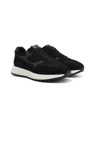 Gönderi(R) Gönderi R Erkek Siyah Süet Bağcıklı Hakiki Deri Sneaker Ddma83531647