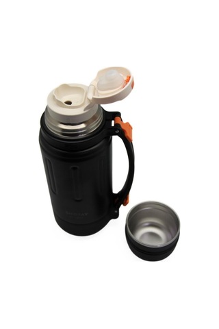 Shotay Durable Çelik Termos Matara 1500ml Siyah