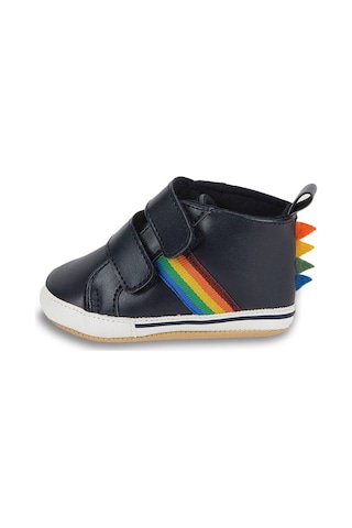 First Step Dino Şeritli Patik Bebek Patik Kışlık, Anaokulu, Kreş, Ev Günlük Ayakkabı G-2358-LACIVERT Lacivert
