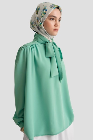 Armine Trend Boyun Kurdele Desenli Tunik-mint 25yt303 Mint