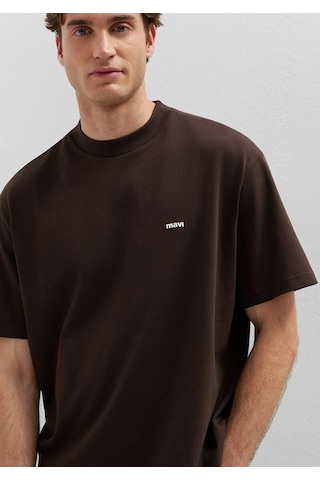 Mavi M0612216-90704 Mavi Baskılı T-shirt Erkek Tişort Kahverengi