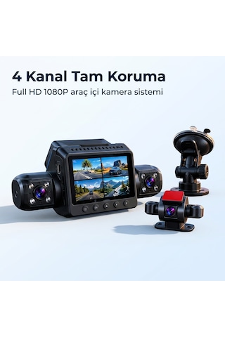 9720 Araç Kamerası 4 Kamerali