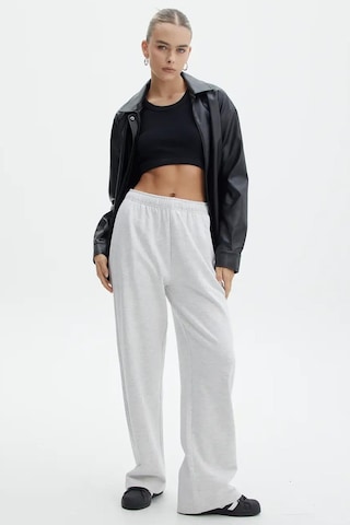 Madmext Gri Wide Leg Basic Eşofman Altı Mg1916-gri Gri