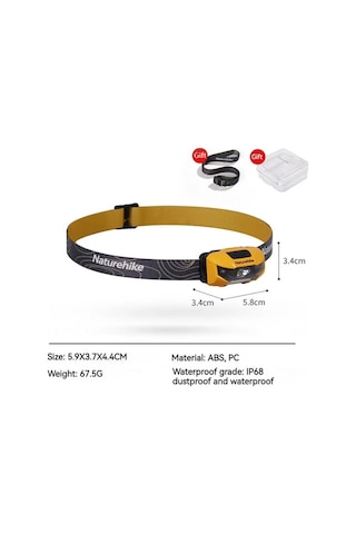 Naturehike Hakino 210 Lümen Kafa Lambası Yeşil Yeşil