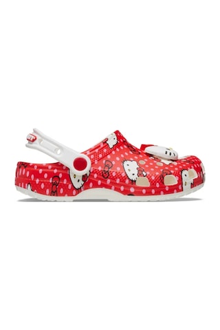 Crocs Hello Kitty Red Classic Clog T Çocuk Terlik 210577 210577 90h 90h Beyaz - Kırmızı
