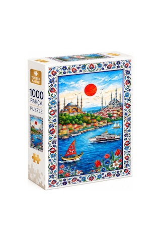 1000 Parça İstanbul Boğazı Puzzle 48 X 68 Cm Yüksek Baskı Kaliteli Eğlenceli Puzzle