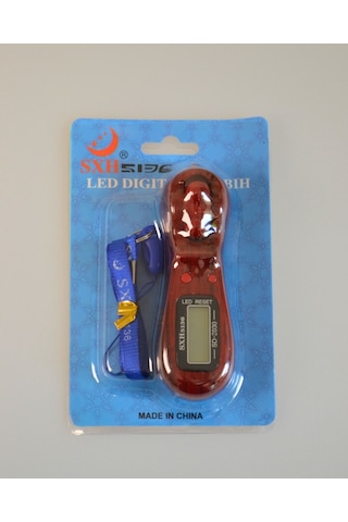 Boyun Askılı Işıklı Dijital Zikirmatik Kırmızı