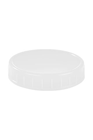Mufunye 86mm Pp Malzeme Mason Kavanoz Kapak, Su Geçirmez Ve Havaya Kapalı Silikon O-ringi İle Dayanıklı Depolama Kapağı, Tekli Paket Beyaz Beyaz