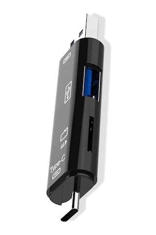 Usb Type-c Otg Dönüştürücü Adaptör Hafıza Kartı Usb Okuma Tip C Usb Dönüştürme Cihazı