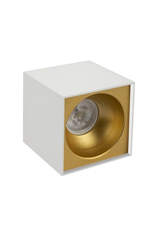 Spot Lamba Led 7W Kare Beyaz-Gold Duvar Aydınlatma Armatür