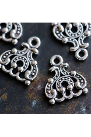 Kafebizu 20 Adet Konektör Antenli Gümüş Renkli 14.5x13x2.5 Mm 151139255