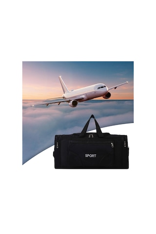 Homyl Alışveriş Seyahat Erkekler Için Duffle Çanta Siyah