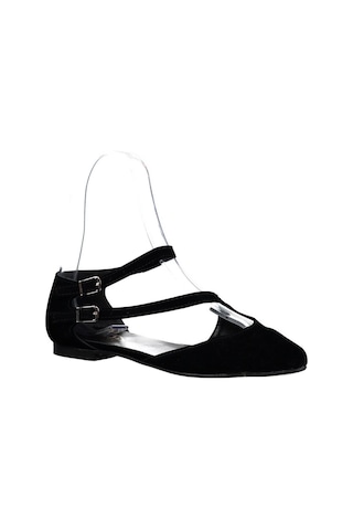 Fox Shoes Siyah Kadın Babet D726016902 Siyah
