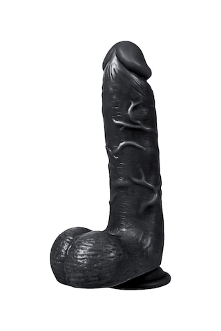 Truva Shop Adam 21 Cm Titreşimli Zenci Realistik Penis Vibratör